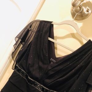 Elegant black evening dress